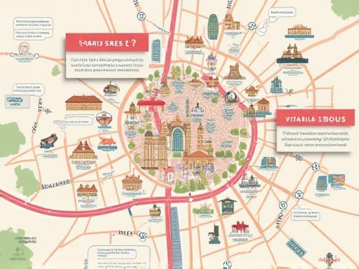 Carte de Paris indiquant l’adresse de Monvitaminea